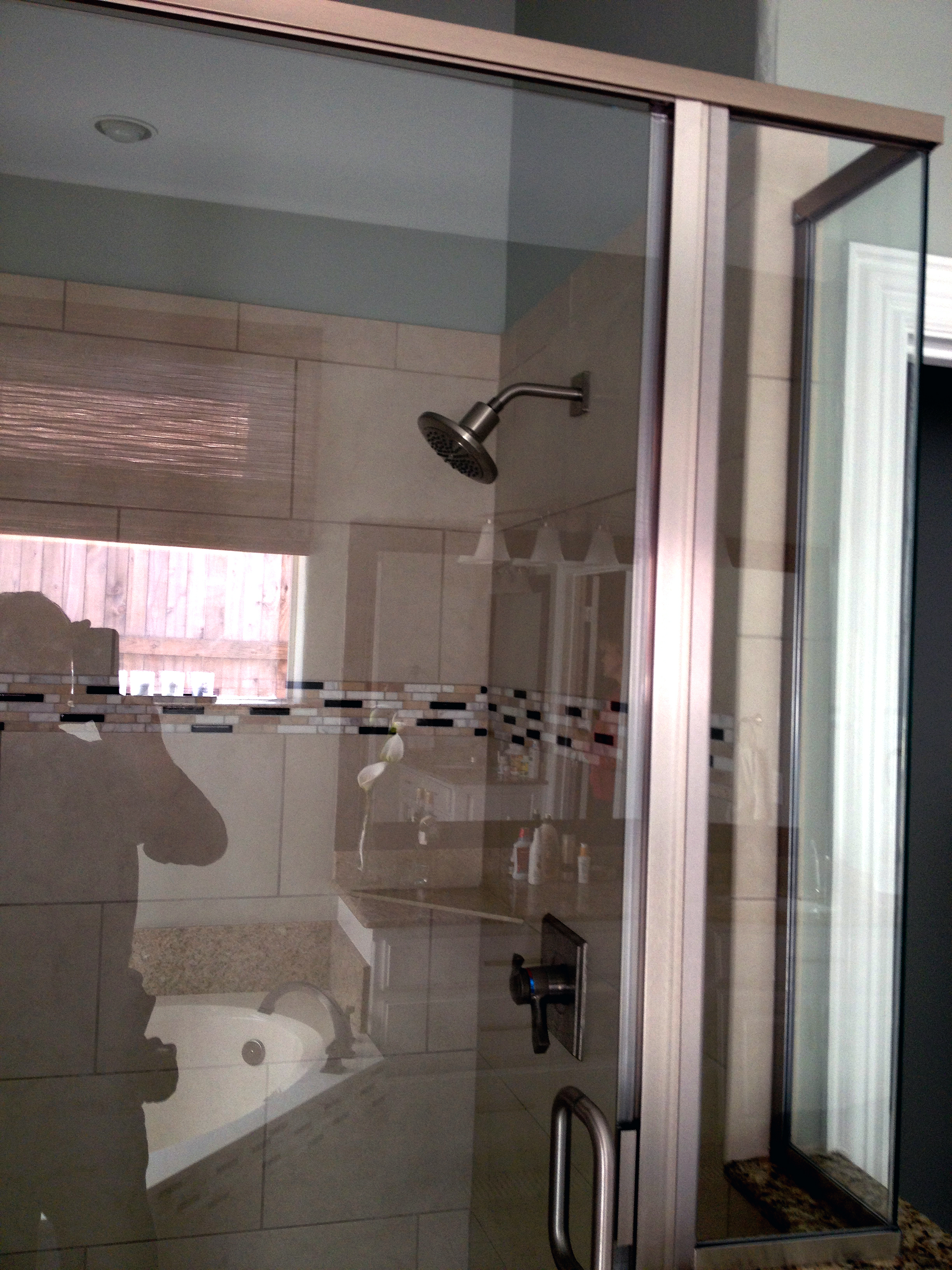 Renassiance Blinds - New Shower/Semi Frameless Glass Enclosure